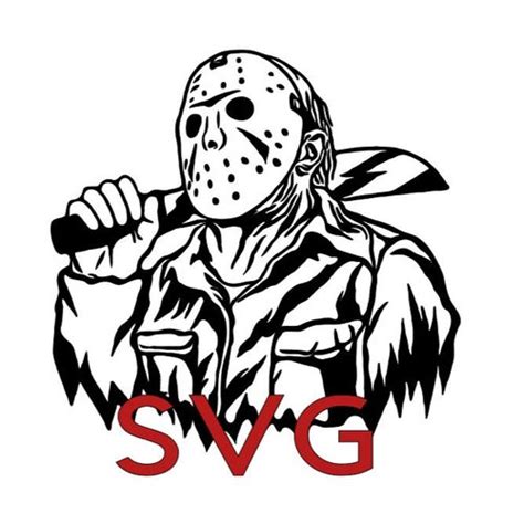 Jason Voorhees Svg Friday The 13th Svg Horror Halloween Svg Etsy Canada