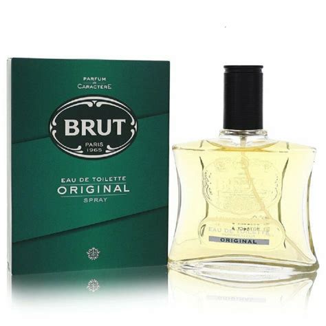 Perfume Brut De Faberge Colônia Frasco De Vidro Original Masculino