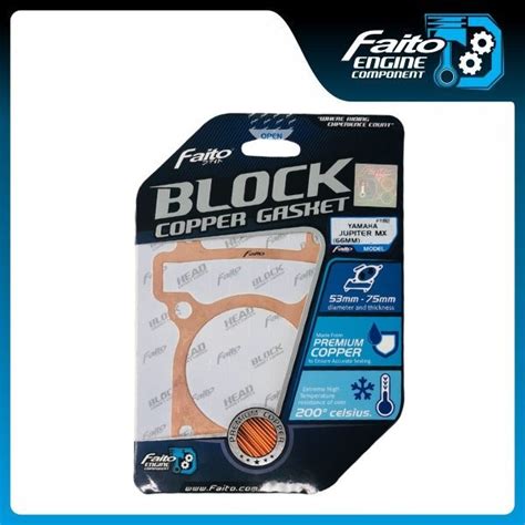 Jual Faito Paking Blok Gasket Paking Bawah Copper Tembaga Jupiter Mx