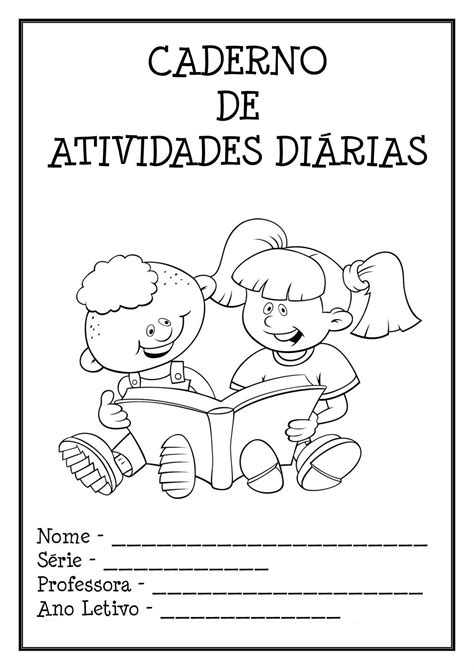 Capas De Caderno Para Educação Infantil Atividades Para Educação