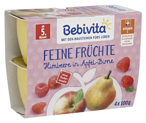 Bebivita Feine Fr Chte Himbeere In Apfel Birne Online Kaufen Bei Combi De