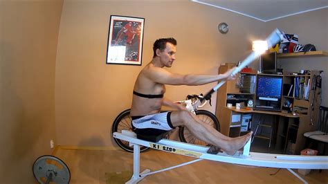 Kayak ergometer workout - YouTube