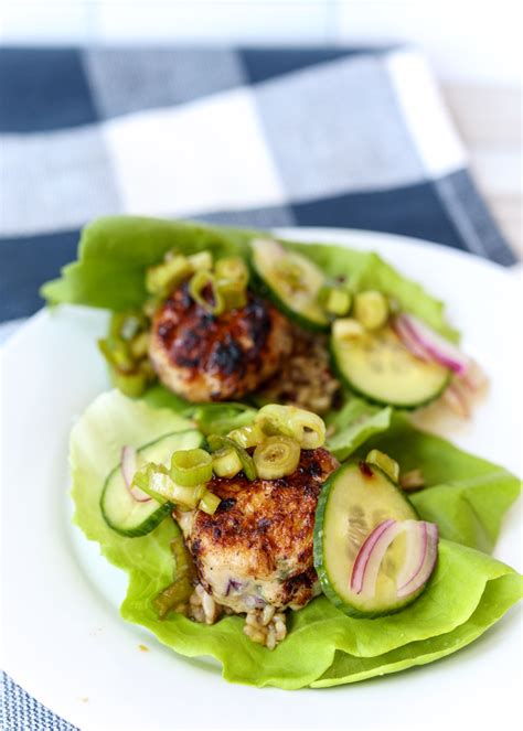 Asian Chicken Meatball Lettuce Wraps