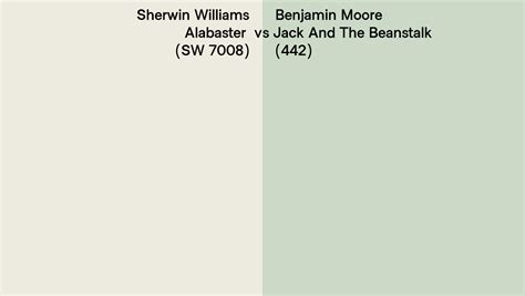 Sherwin Williams Alabaster Sw 7008 Vs Benjamin Moore Jack And The