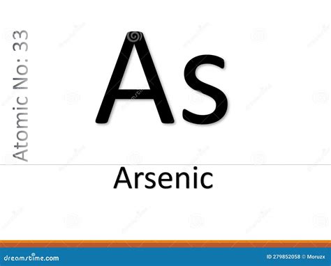 Arsenic Chemical Element Symbol Illustration Stock Illustration - Illustration of table ...