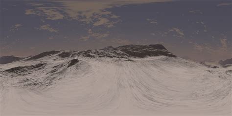 Evening Snow Mountains HDRI Sky