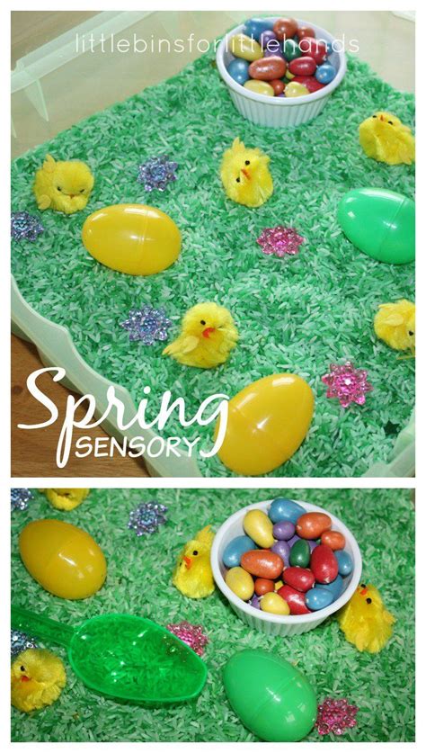 Quick And Simple Easter Sensory Bin For Easy Spring Sensory Play An