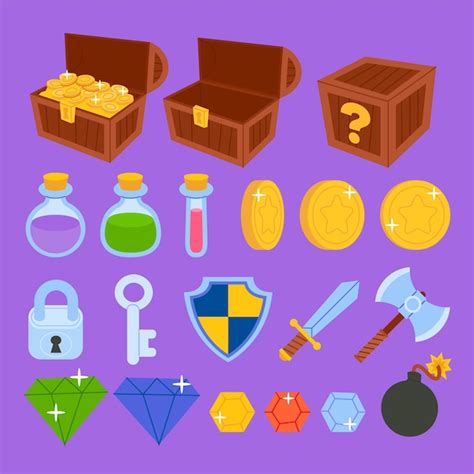 Premium Vector Hand Drawn Game Assets Collection