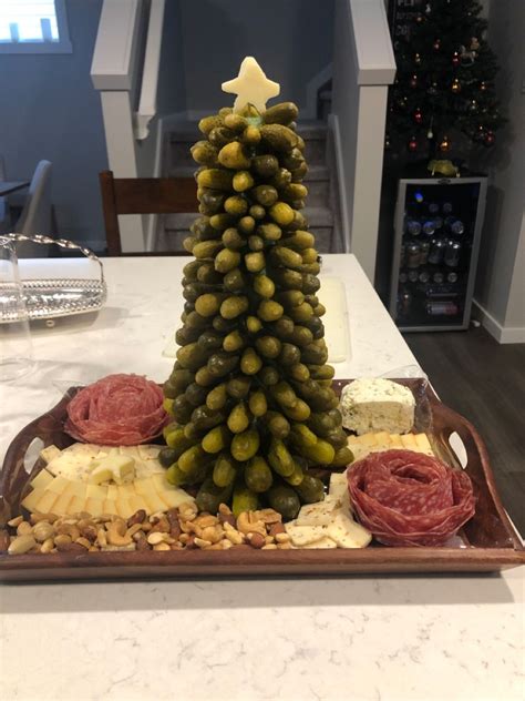 Charcuterie Board Ideas Pickle Christmas Tree