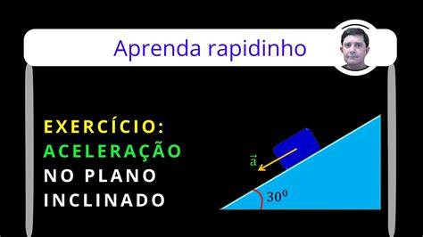 Revisão Dinâmica Aceleração No Plano Inclinado Plano Inclinado Sem