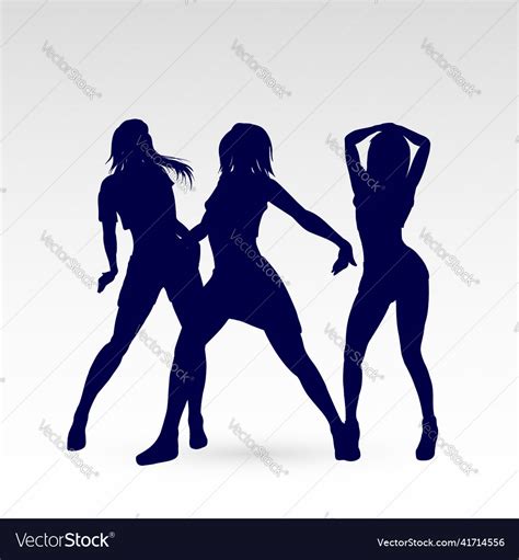 Dancing silhouette Royalty Free Vector Image - VectorStock