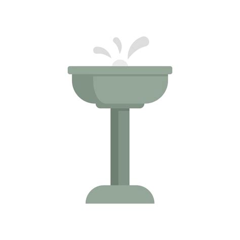 Premium Vector Water Drinking Fountain Icon Flat Illustration Of