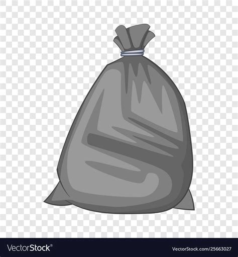 Garbage bag icon cartoon style Royalty Free Vector Image