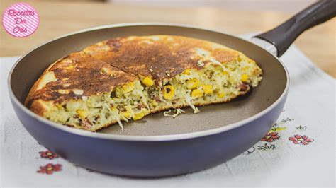 Super F Cil E R Pida Torta Salgada De Frigideira Receitas Da Cris