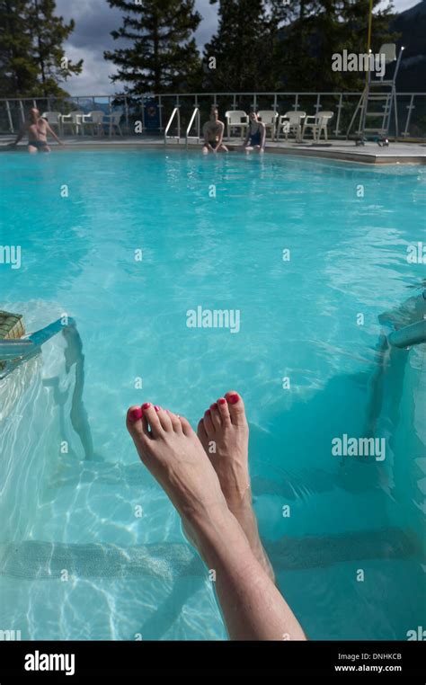 Banff Upper Hot Springs Alberta Canada Stock Photo Alamy