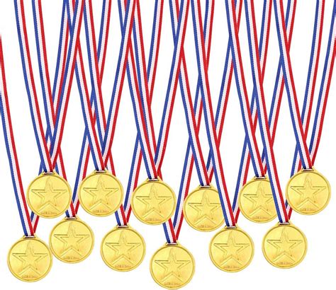 Gobesty Plastic Medals Kids Gold Medal With Safety Buckle Children