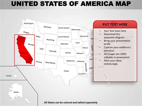 Usa Country Editable Powerpoint Maps With States And Counties