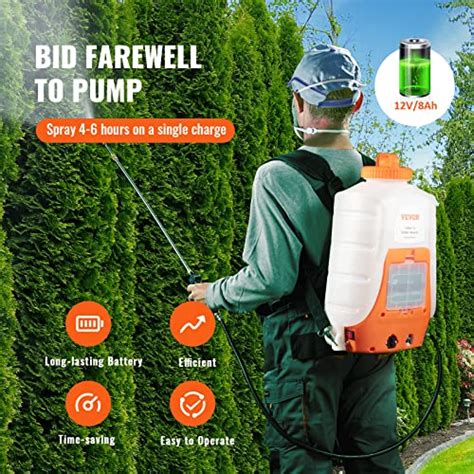 Vevor Battery Powered Backpack Sprayer Psi Adjustable Pressure