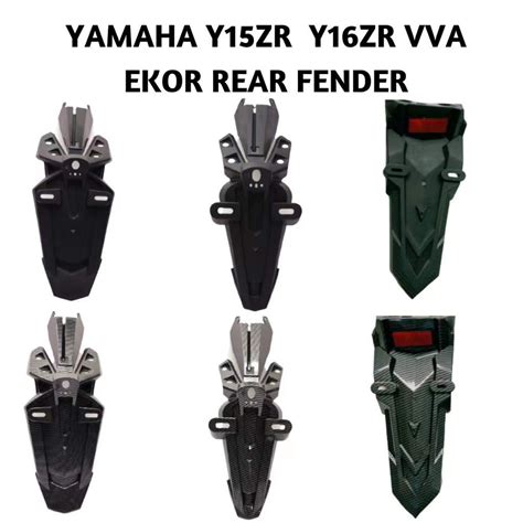 Y15ZR EKOR BELAKANG Y16ZR VVA Y15ZR V1 V2 REAR FENDER MUDGUARD CARBON