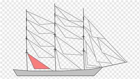 Staysail Schooner Lugger Mast Sail Angle Rectangle Triangle Png