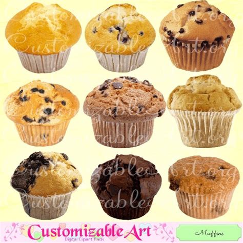 Muffin Clipart Digital Muffin Clip Art Printable Muffins Sweet Dessert