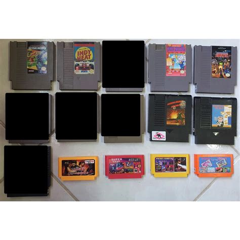 Lote Nes Nintendinho Cartuchos Jogos Variados Avulso Shopee Brasil