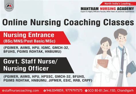 Online Nursing Coaching Classes In Chandigarh Mantram Nursing Academy