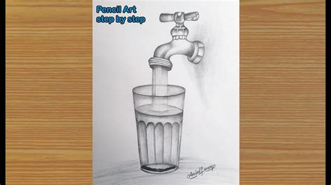 How To Draw A Tap Water Step By Step How To Draw Faucet Step By Step