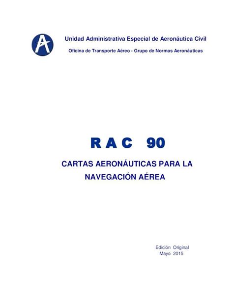 PDF CARTAS AERONÁUTICAS PARA LA NAVEGACIÓN AÉREA 90 Cartas