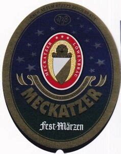 Drink Label Meckatzer Fest Märzen Meckatzer Löwenbräu Benedikt Weiss