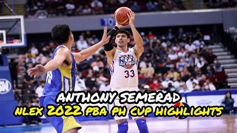 Anthony Semerad NLEX 2022 PBA PH Cup Highlights YouTube