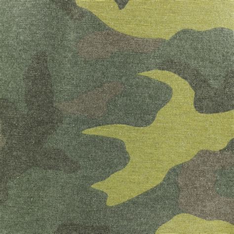 Tissu Polycoton Enduit Mat Camouflage Vert Ma Petite Mercerie