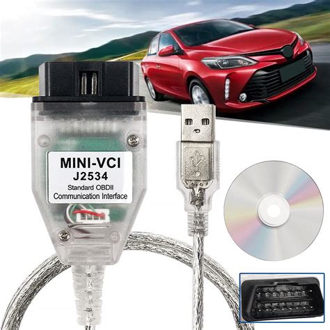 USB To OBD2 16pin MINI VCI Single Diagnostics Cable For TOYOTA Lexus