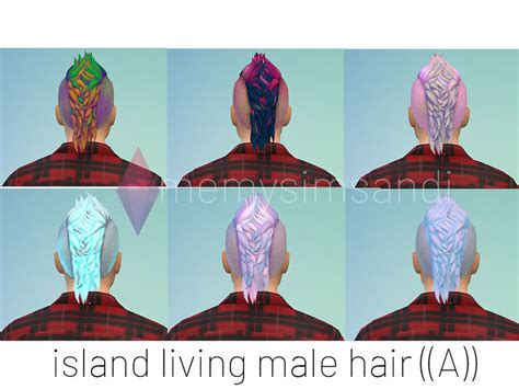 The Sims Resource - Island Living Male Hair 1