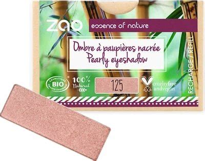 Zao MakeUp Recharge Ombre à Paupières Rectangle 125 Rose sunshine 1 30