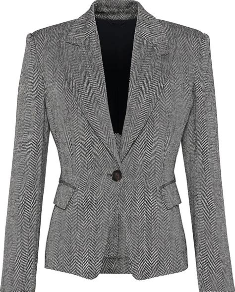 Brunello Cucinelli Irish Linen Chevron Blazer With Monili Shopstyle