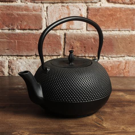 Home Living Cast Iron Japanese Tea Pot Kitchen Dining Coffee Tea