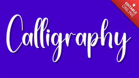 Calligraphy | Stylish | Text Effect Generator