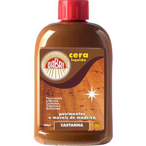 Cera Líquida Castanha para Madeira lata 500 ml Dabri Supermercado