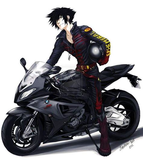 motorcycle anime man anime amino