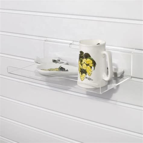 Custom Slatwall Acrylic Retail Display Shelf Slatwall Acrylic Shoe