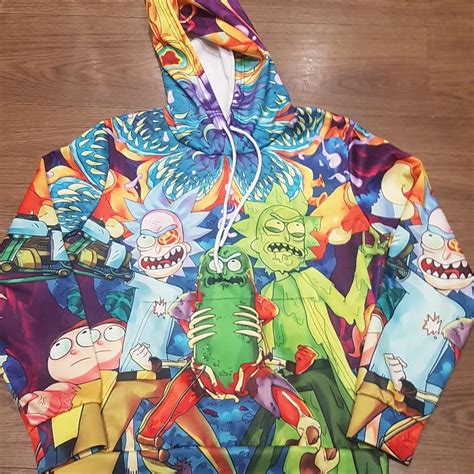 Rick & Morty hoodie Size small Excellent condition - Depop