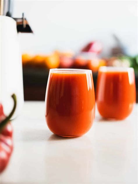 Jugo De Pimiento Rojo Y Zanahoria Propiedades