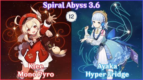 Giklee Mono Pyro X Ayaka Hyper Fridge Spiral Abyss Full Star