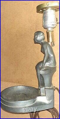 Art Deco Lamp Antique S Art Deco Cast Metal Nude Lady Lamp