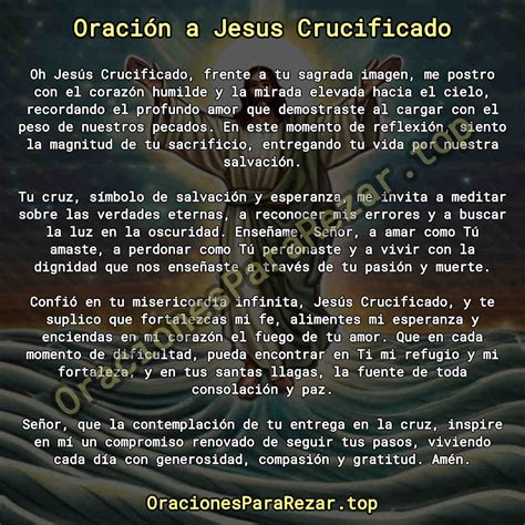 Oración a Jesus Crucificado