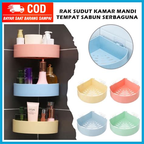 Jual Rak Sudut Kamar Mandi Dapur Tempel Dinding Triangle Corner