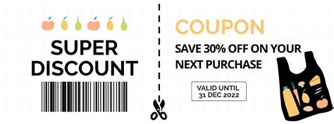 Grocery Store Online Coupon Template - VistaCreate