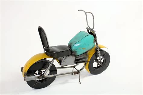 Recycled Metal Motorcycle Scooter