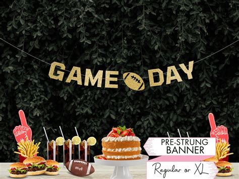 Custom Game Day Banner Custom Football Banner Sports Theme Party ...